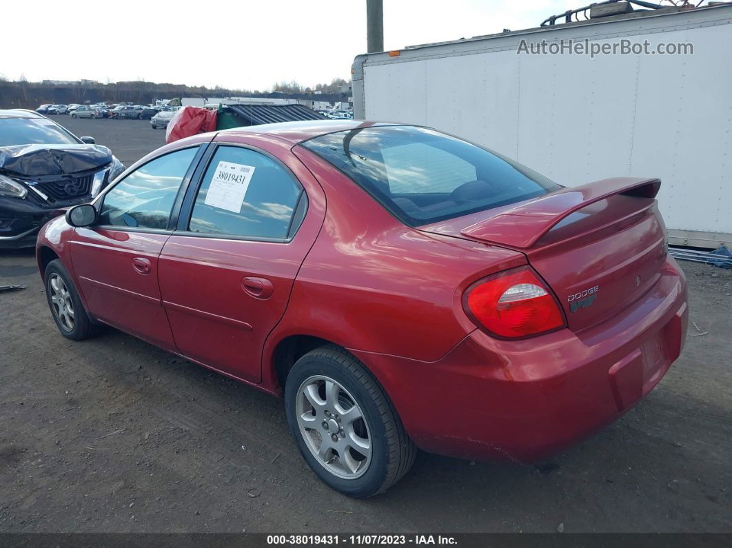 2004 Dodge Neon Sxt Red vin: 1B3ES56C64D524168