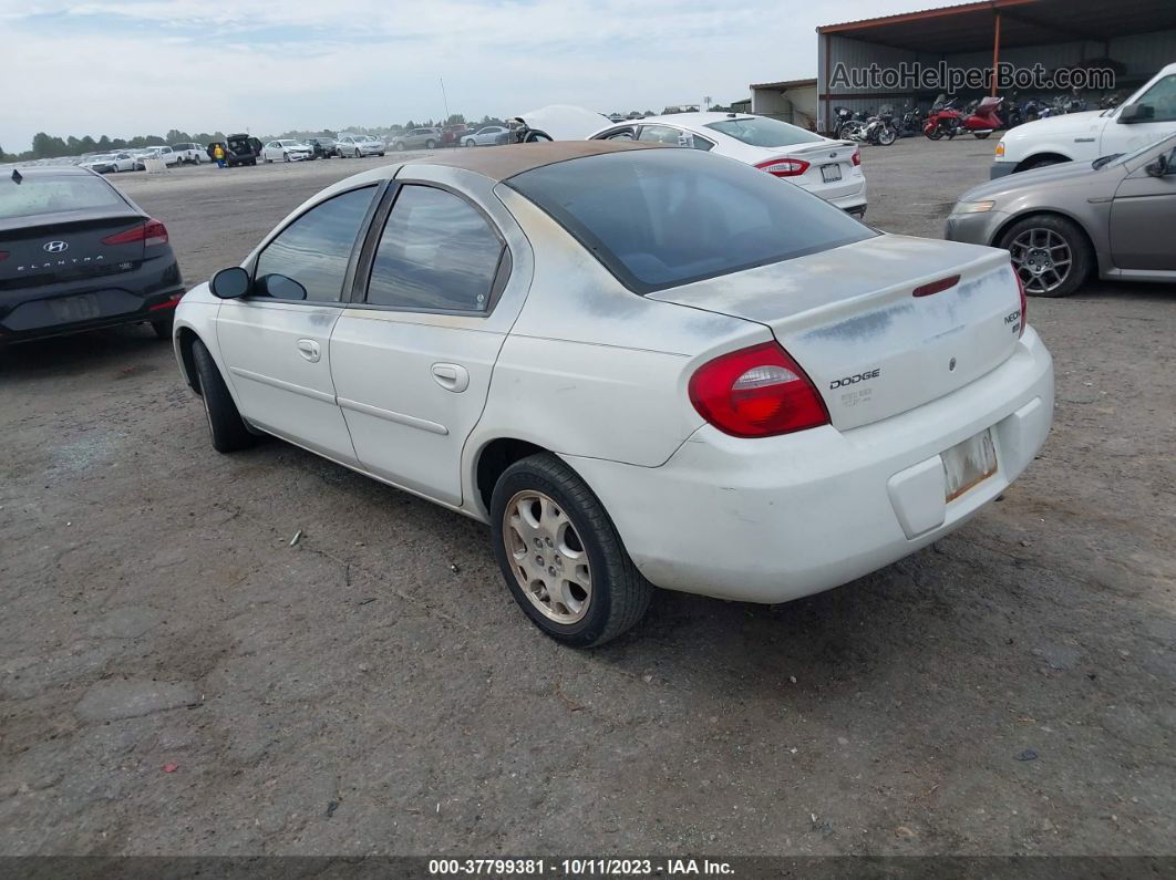 2004 Dodge Neon Sxt White vin: 1B3ES56C64D525563