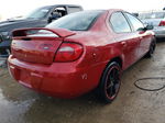 2004 Dodge Neon Sxt Burgundy vin: 1B3ES56C64D561639