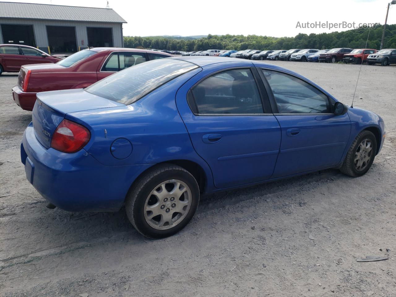 2004 Dodge Neon Sxt Blue vin: 1B3ES56C64D607339