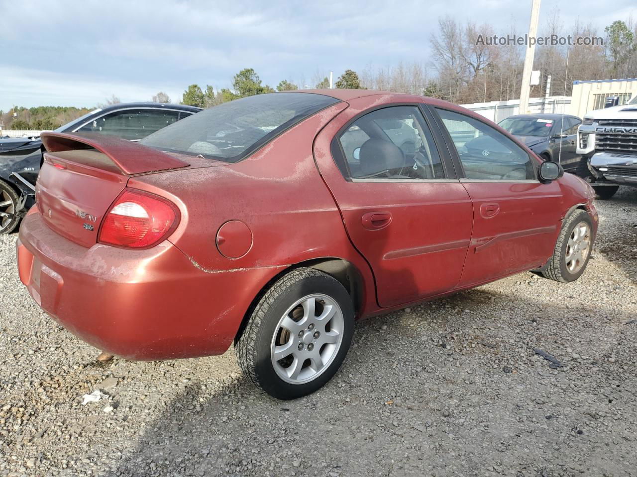 2004 Dodge Neon Sxt Red vin: 1B3ES56C74D509159