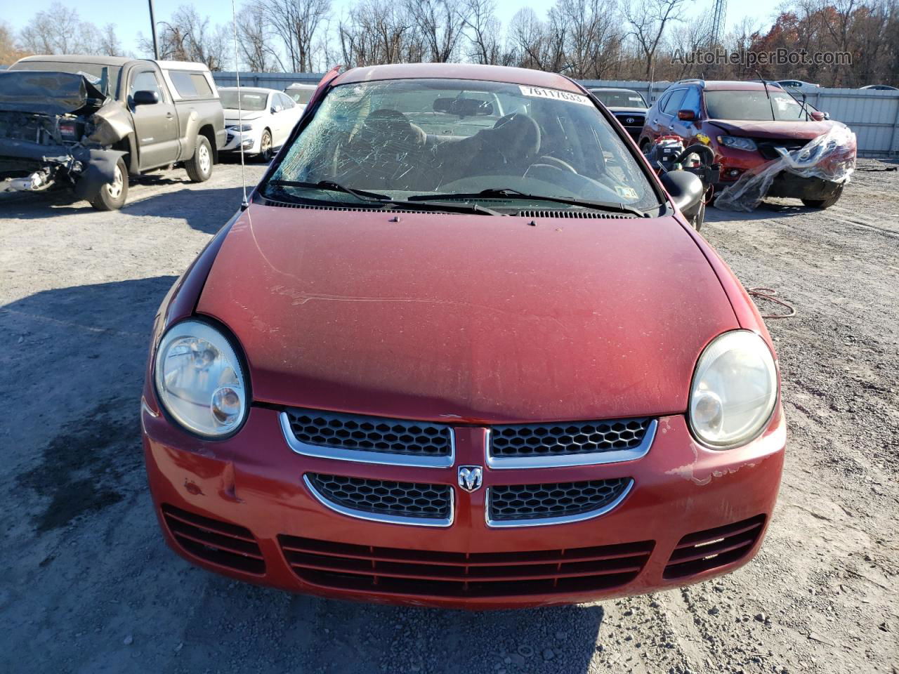 2004 Dodge Neon Sxt Red vin: 1B3ES56C74D513597