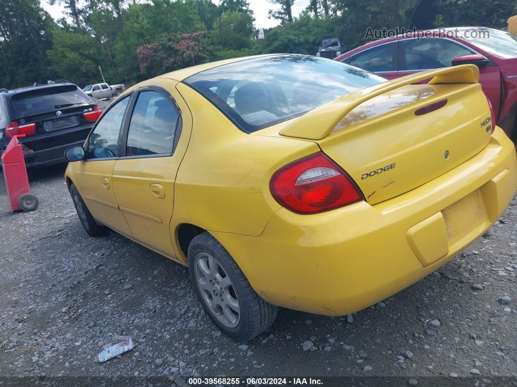 2004 Dodge Neon Sxt Yellow vin: 1B3ES56C74D617295