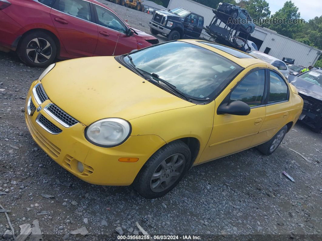 2004 Dodge Neon Sxt Желтый vin: 1B3ES56C74D617295