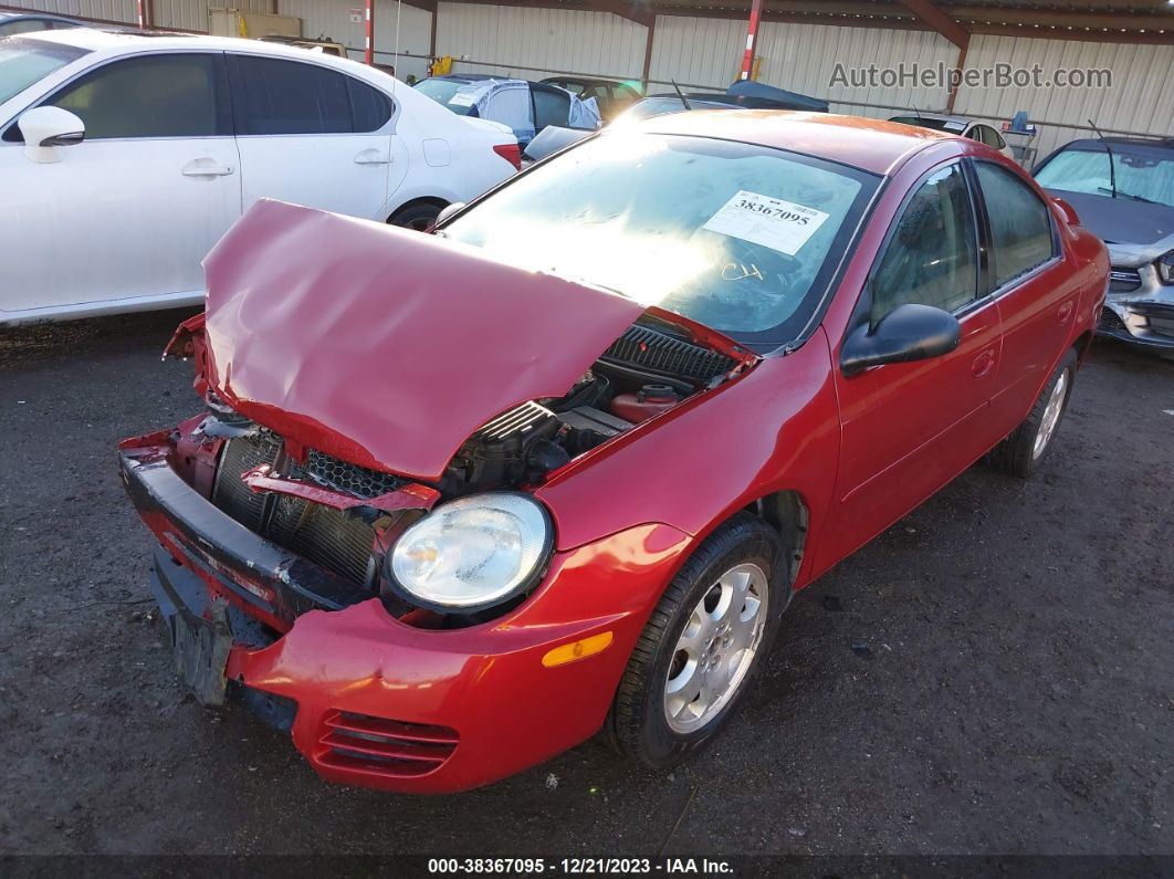 2004 Dodge Neon Sxt Red vin: 1B3ES56C74D622223