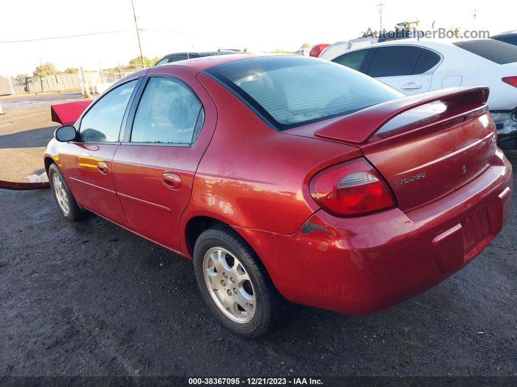 2004 Dodge Neon Sxt Red vin: 1B3ES56C74D622223