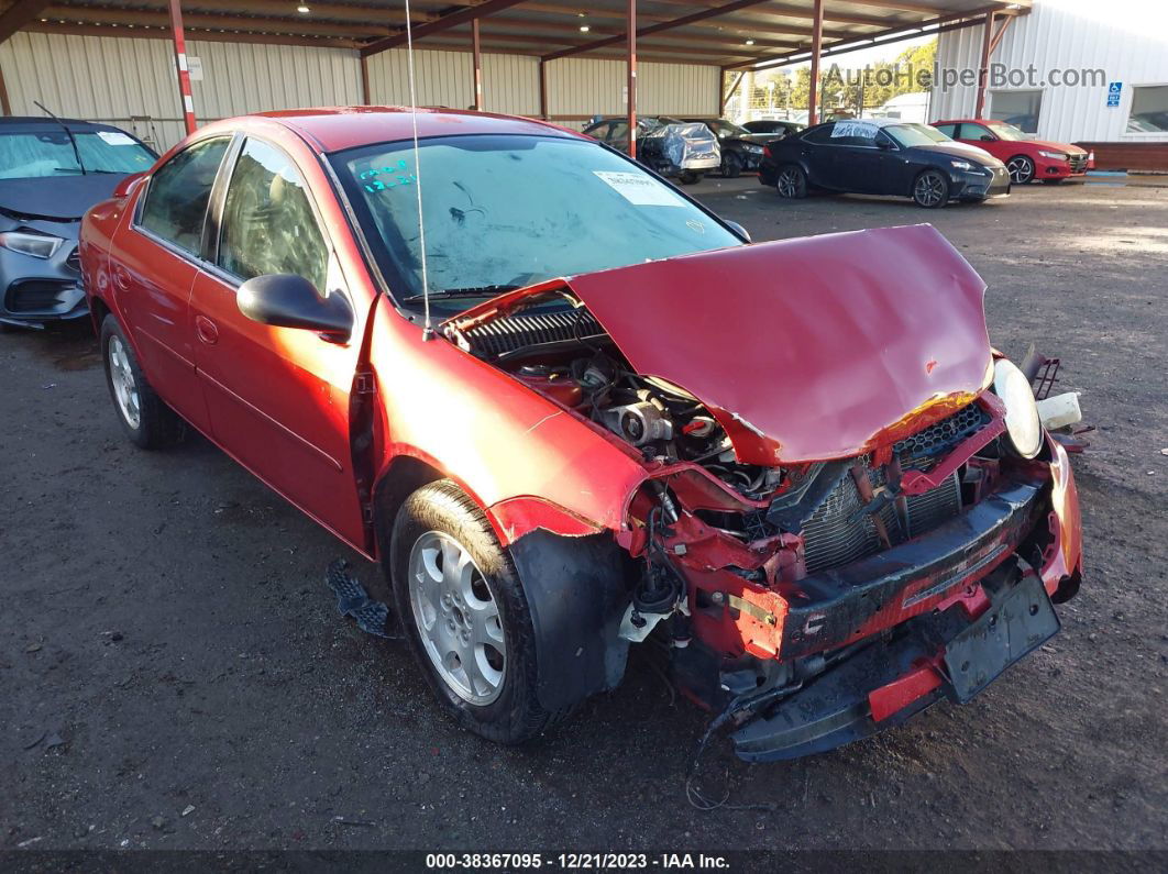 2004 Dodge Neon Sxt Red vin: 1B3ES56C74D622223