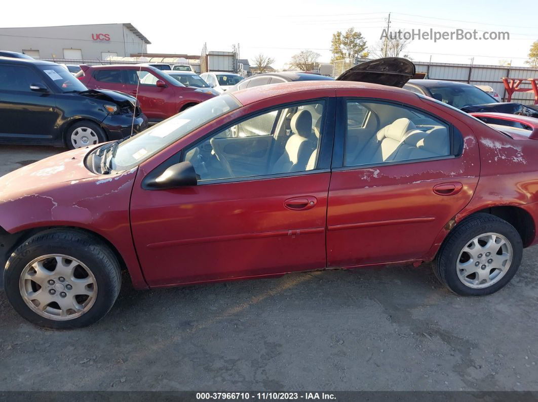 2004 Dodge Neon Sxt Maroon vin: 1B3ES56C84D511549