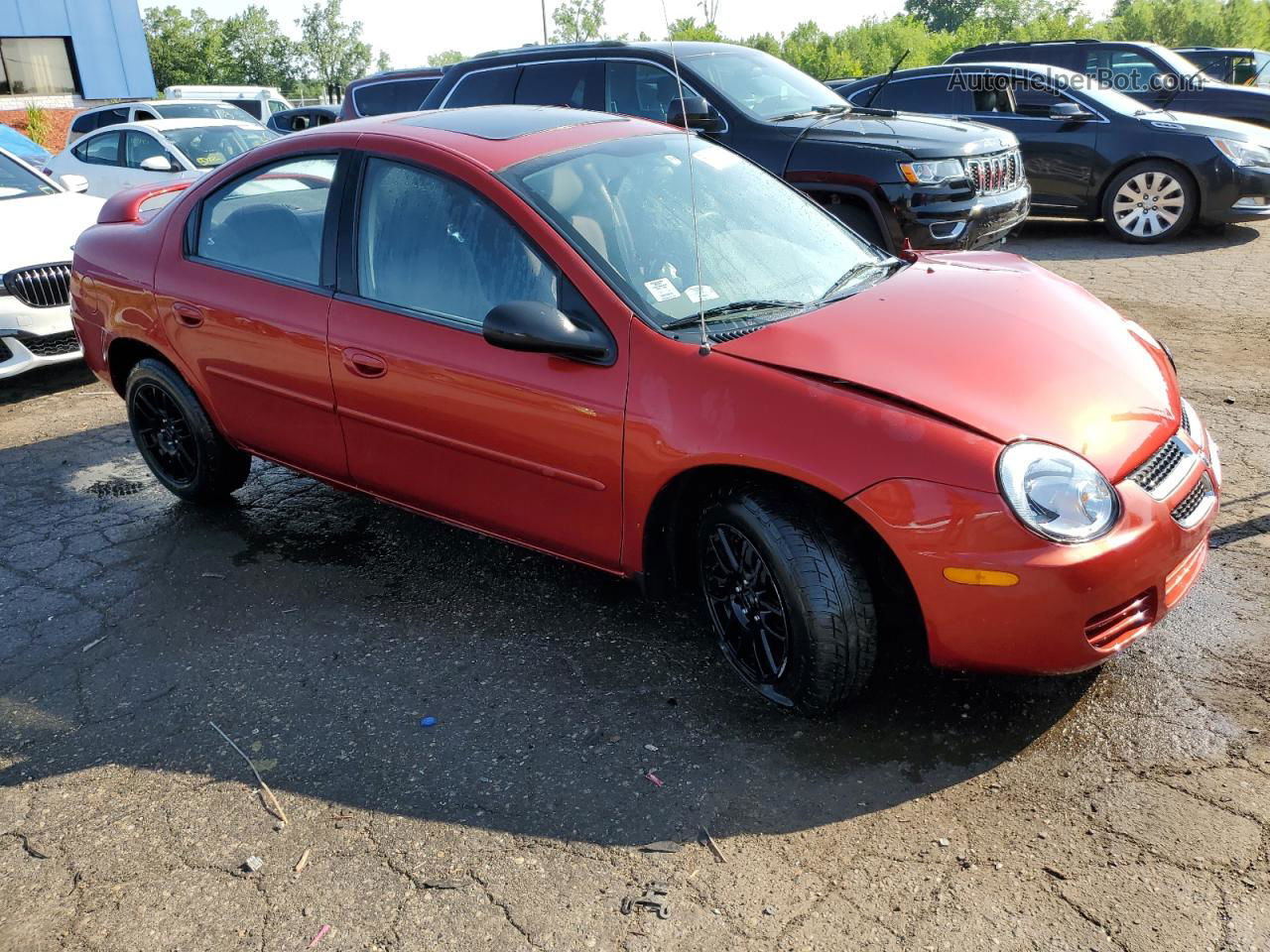 2004 Dodge Neon Sxt Red vin: 1B3ES56C84D538279