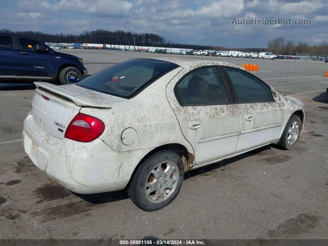 2004 Dodge Neon Sxt White vin: 1B3ES56C84D552053