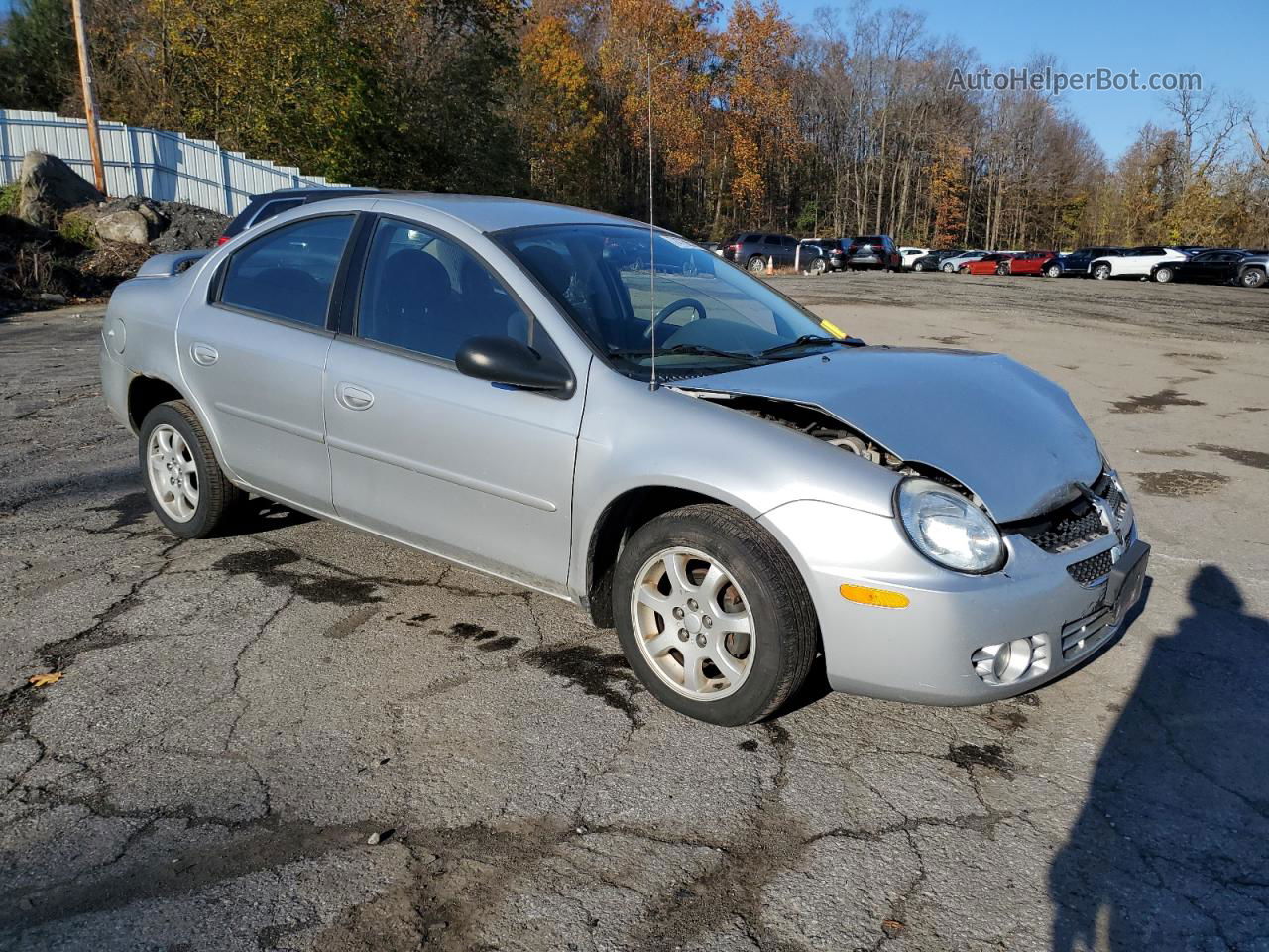 2004 Dodge Neon Sxt Silver vin: 1B3ES56C94D545855