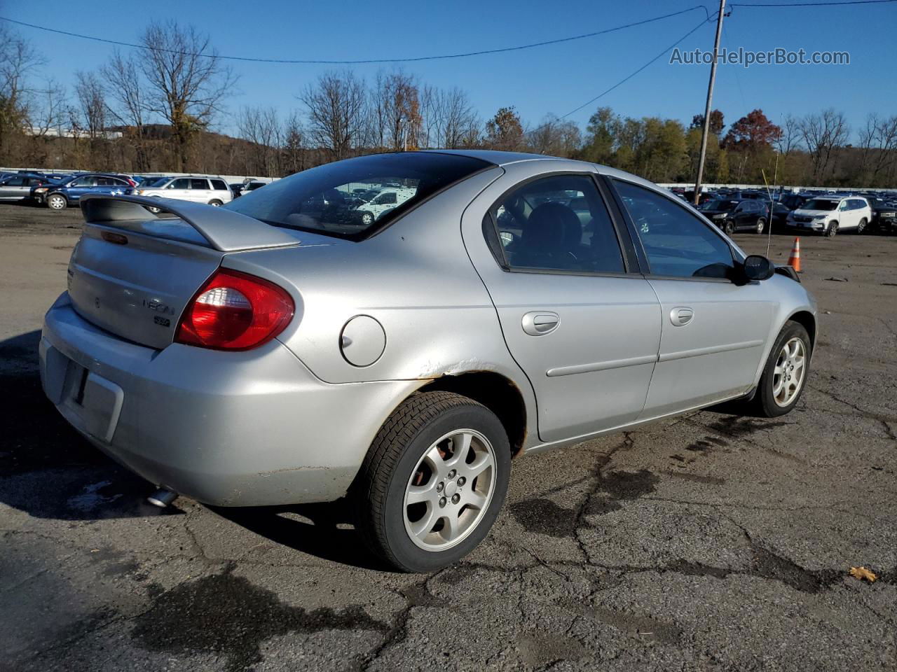 2004 Dodge Neon Sxt Silver vin: 1B3ES56C94D545855