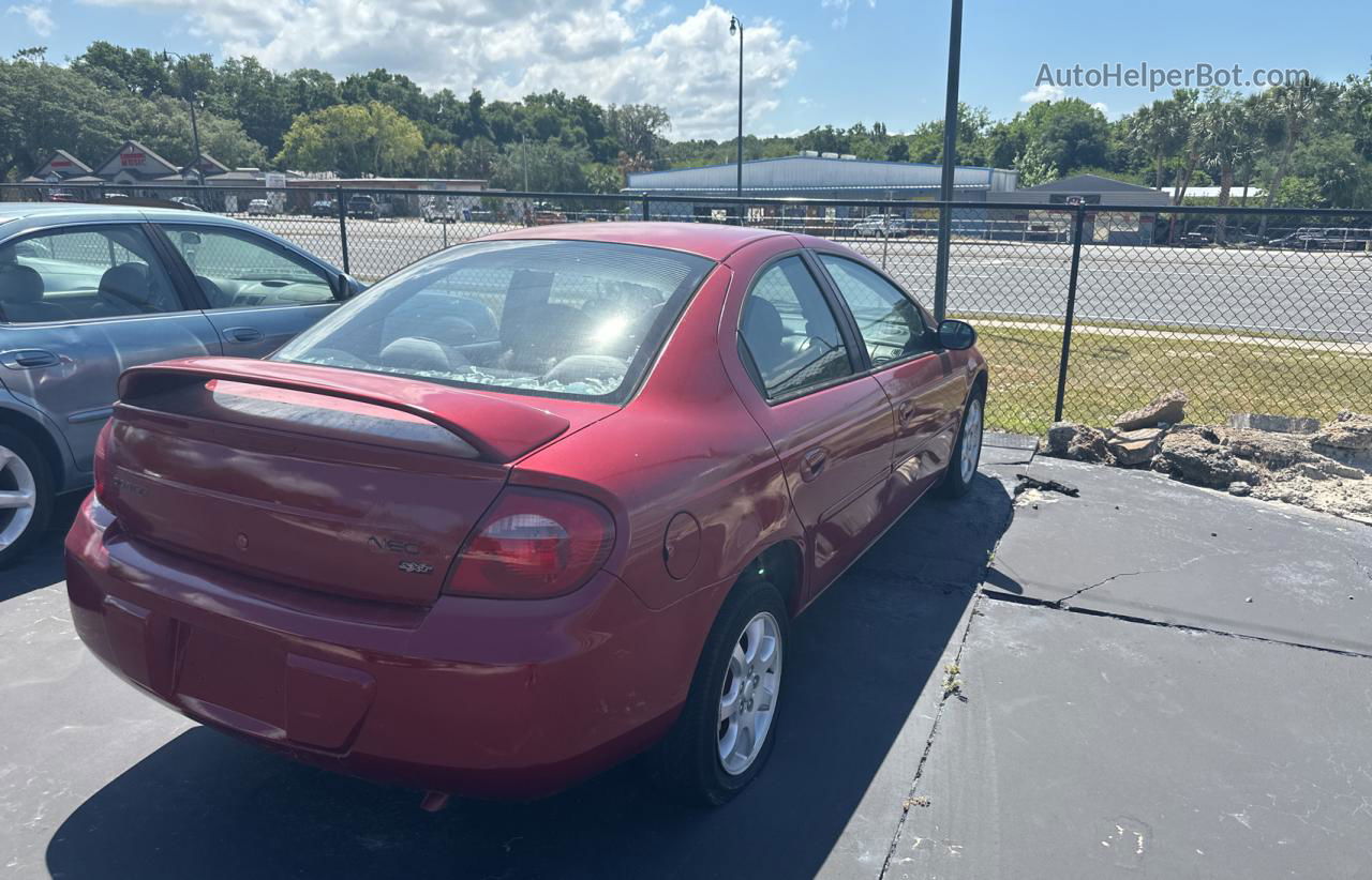 2004 Dodge Neon Sxt Red vin: 1B3ES56C94D552272