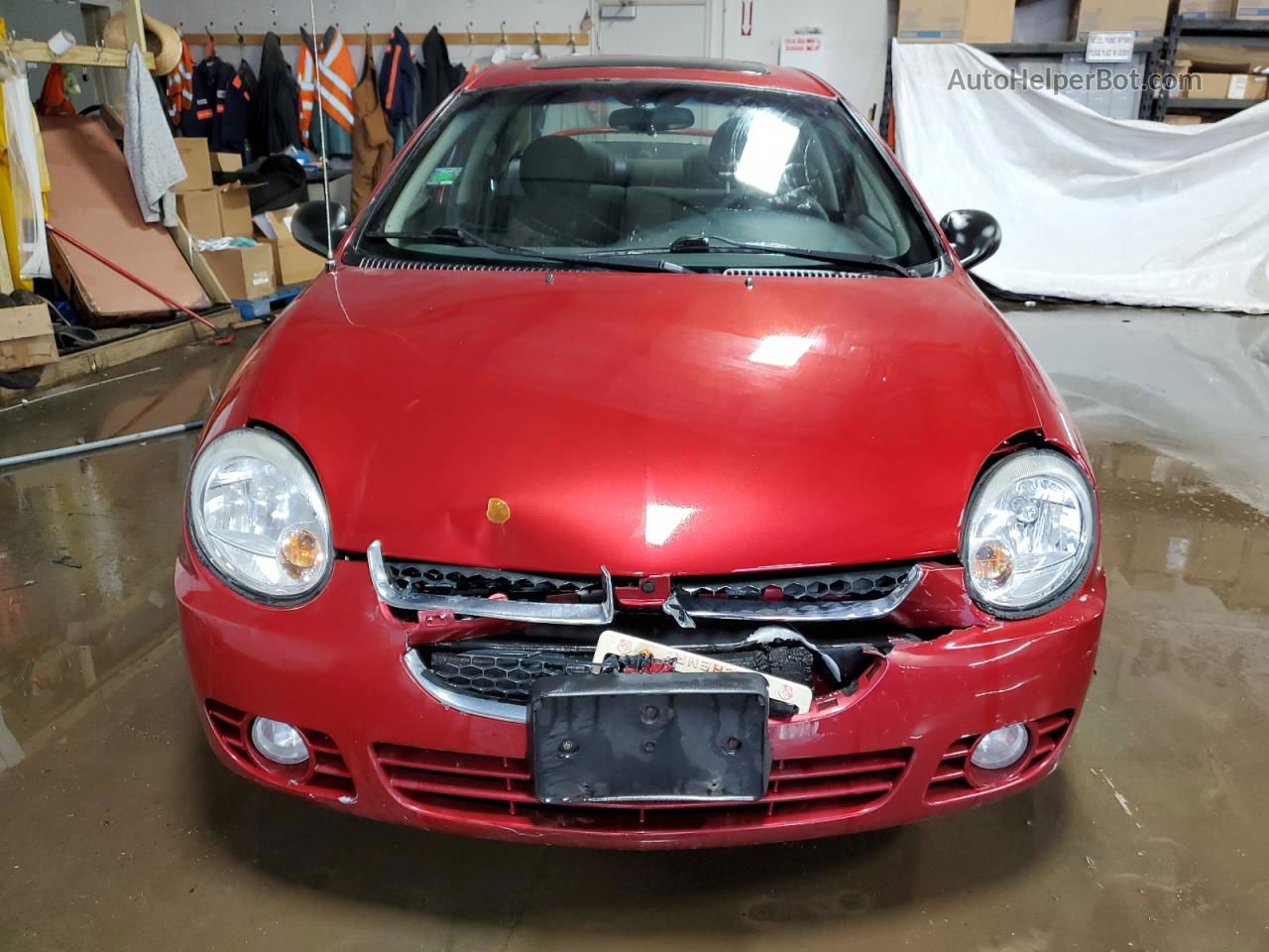 2004 Dodge Neon Sxt Red vin: 1B3ES56C94D622109