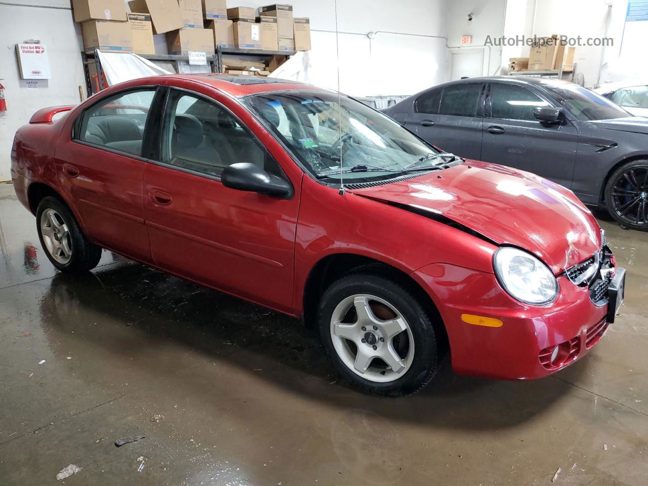 2004 Dodge Neon Sxt Red vin: 1B3ES56C94D622109