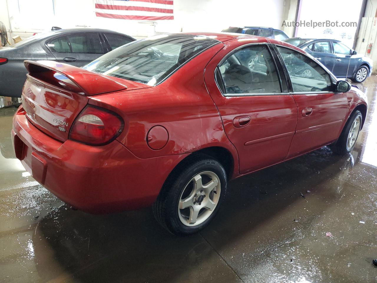 2004 Dodge Neon Sxt Red vin: 1B3ES56C94D622109