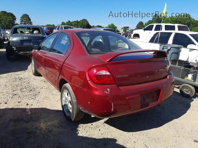 2004 Dodge Neon Sxt Red vin: 1B3ES56CX4D510497