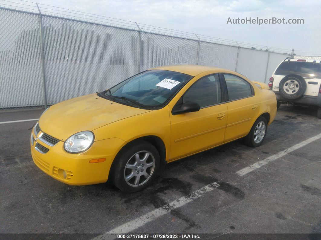 2004 Dodge Neon Sxt Yellow vin: 1B3ES56CX4D594238