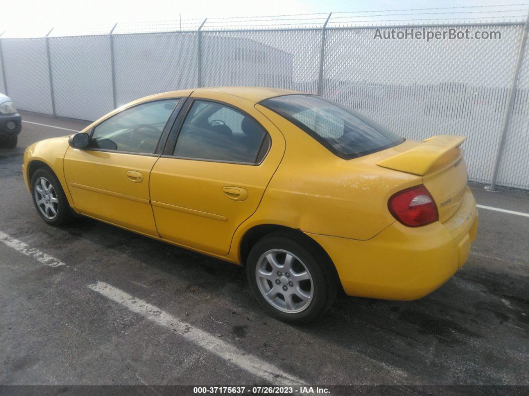 2004 Dodge Neon Sxt Yellow vin: 1B3ES56CX4D594238