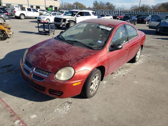 2004 Dodge Neon Sxt Red vin: 1B3ES56CX4D625679