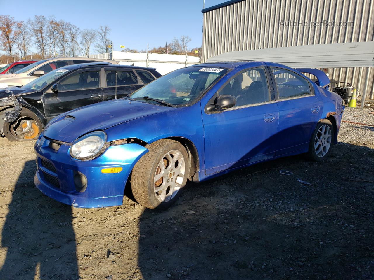 2004 Dodge Neon Srt-4 Blue vin: 1B3ES66S34D531155