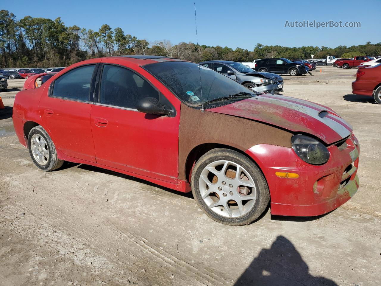 2004 Dodge Neon Srt-4 Red vin: 1B3ES66S74D633834