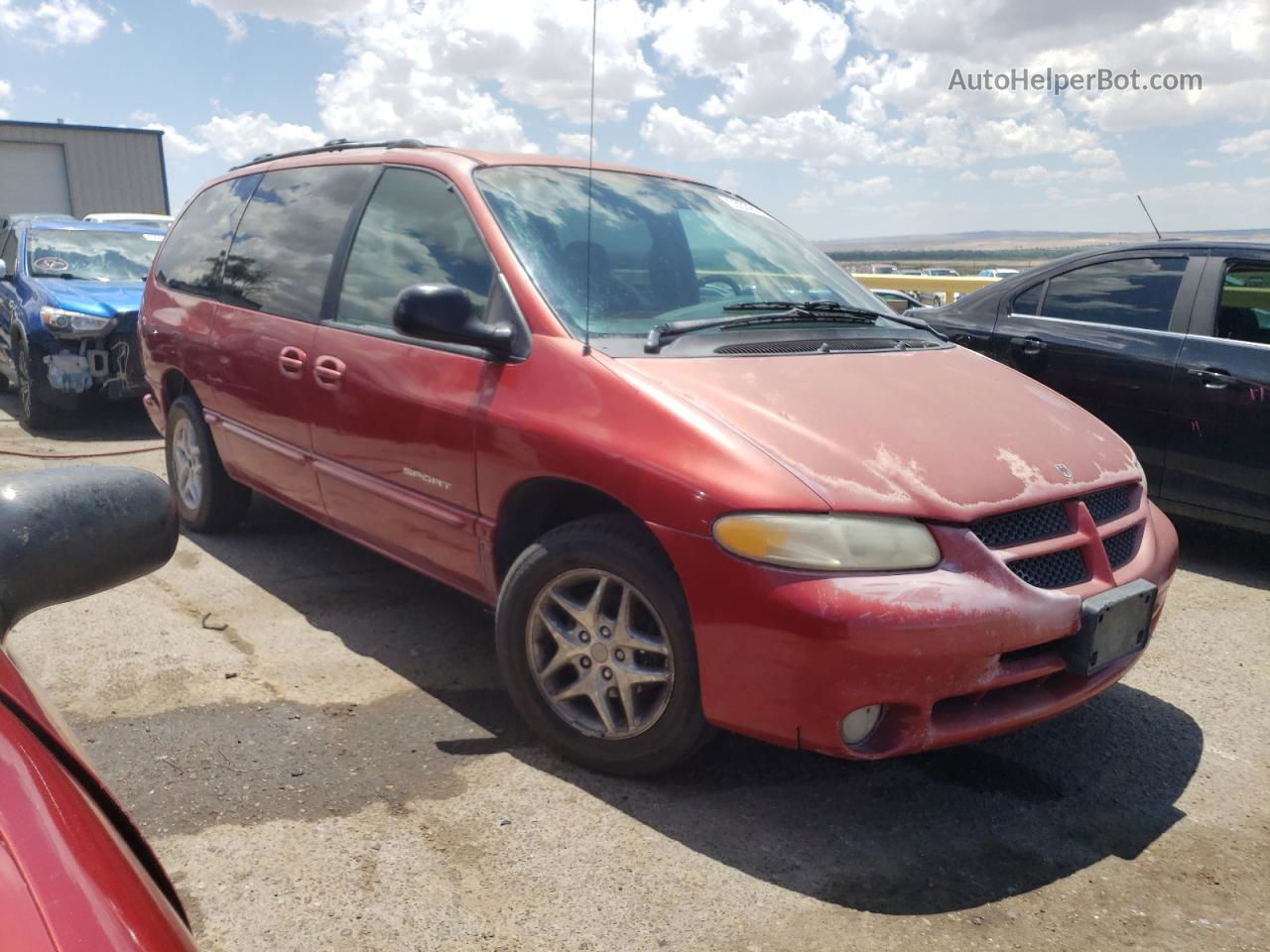 2000 Dodge Grand Caravan Se Burgundy vin: 1B4GP44G0YB640926