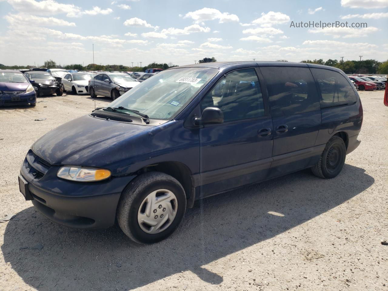 2000 Dodge Grand Caravan Se Blue vin: 1B4GP44G0YB772293