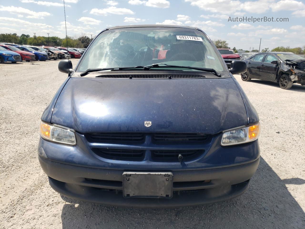 2000 Dodge Grand Caravan Se Blue vin: 1B4GP44G0YB772293