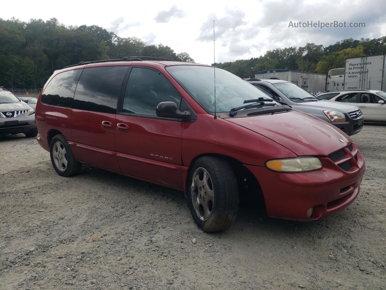 2000 Dodge Grand Caravan Se Red vin: 1B4GP44G1YB640904