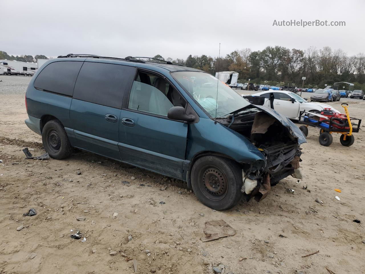 2000 Dodge Grand Caravan Se Green vin: 1B4GP44G1YB763201