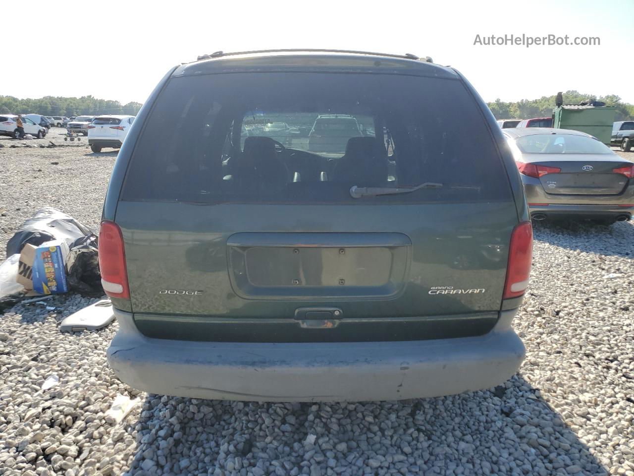 2000 Dodge Grand Caravan Se Green vin: 1B4GP44G5YB786707