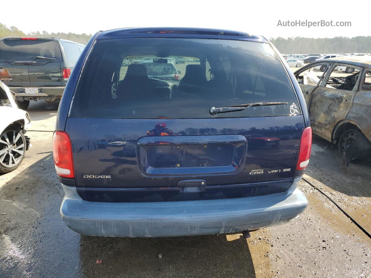 2000 Dodge Grand Caravan Se Blue vin: 1B4GP44G7YB737069