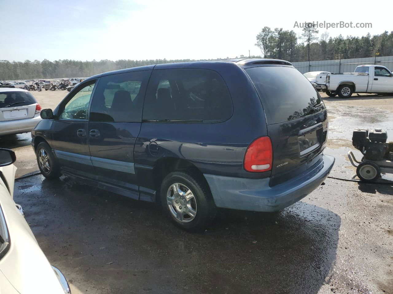 2000 Dodge Grand Caravan Se Blue vin: 1B4GP44G7YB737069