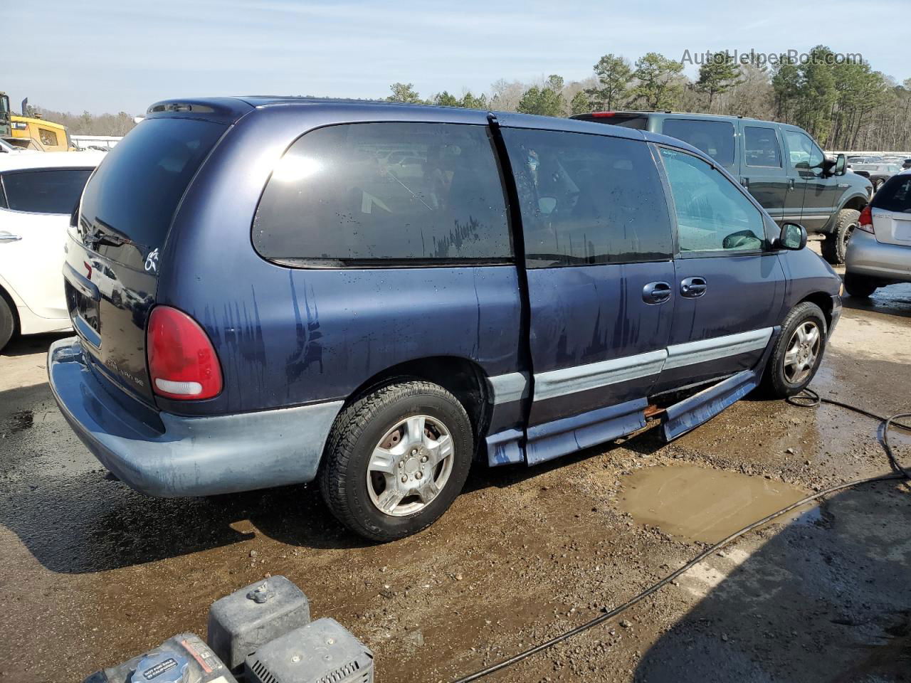 2000 Dodge Grand Caravan Se Blue vin: 1B4GP44G7YB737069