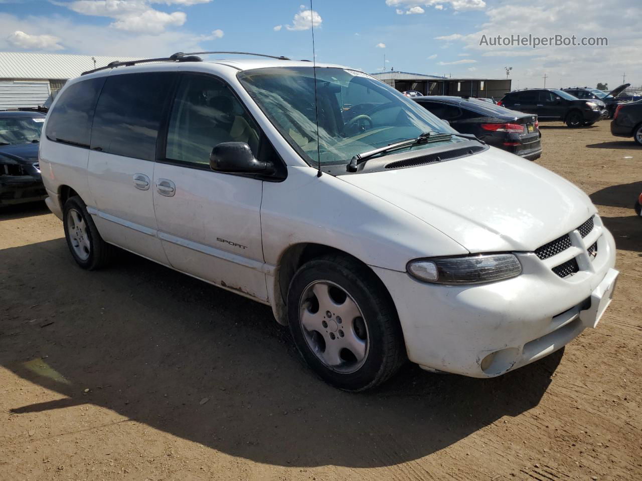 2000 Dodge Grand Caravan Se White vin: 1B4GP44G8YB587649