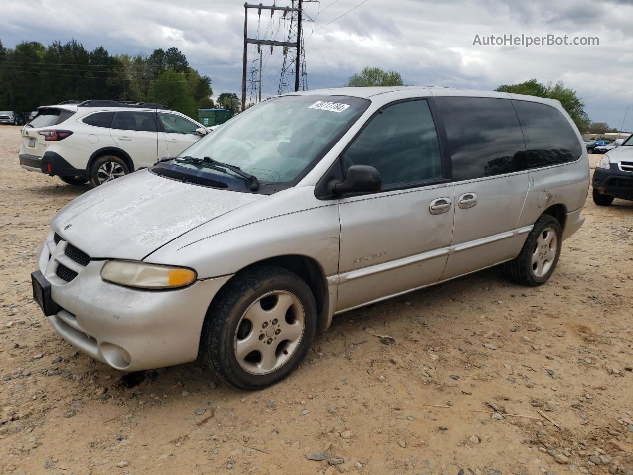 2000 Dodge Grand Caravan Se Silver vin: 1B4GP44G9YB665744