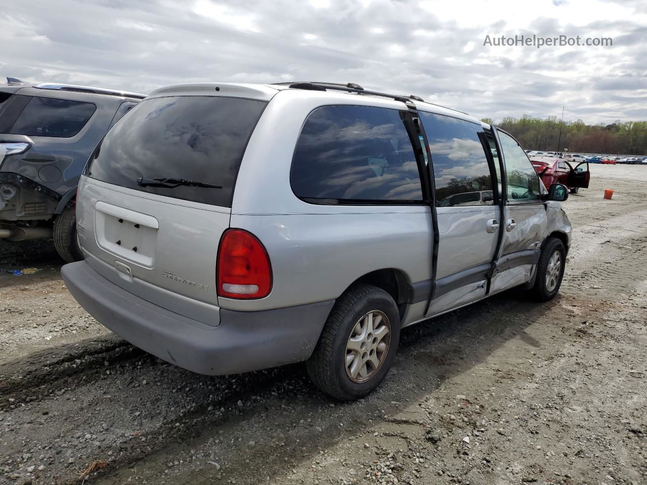 2000 Dodge Grand Caravan Se Silver vin: 1B4GP44G9YB805971