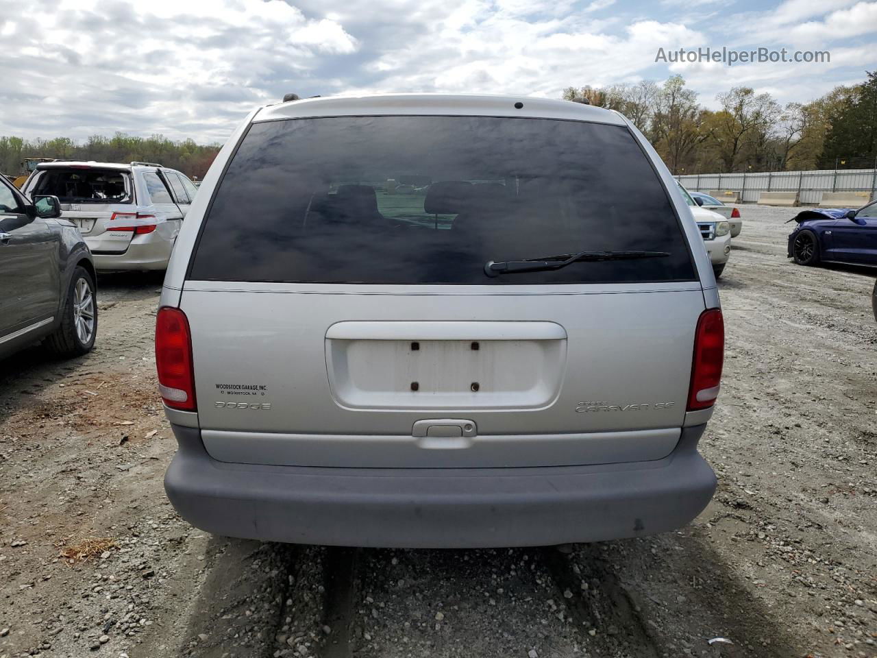 2000 Dodge Grand Caravan Se Silver vin: 1B4GP44G9YB805971