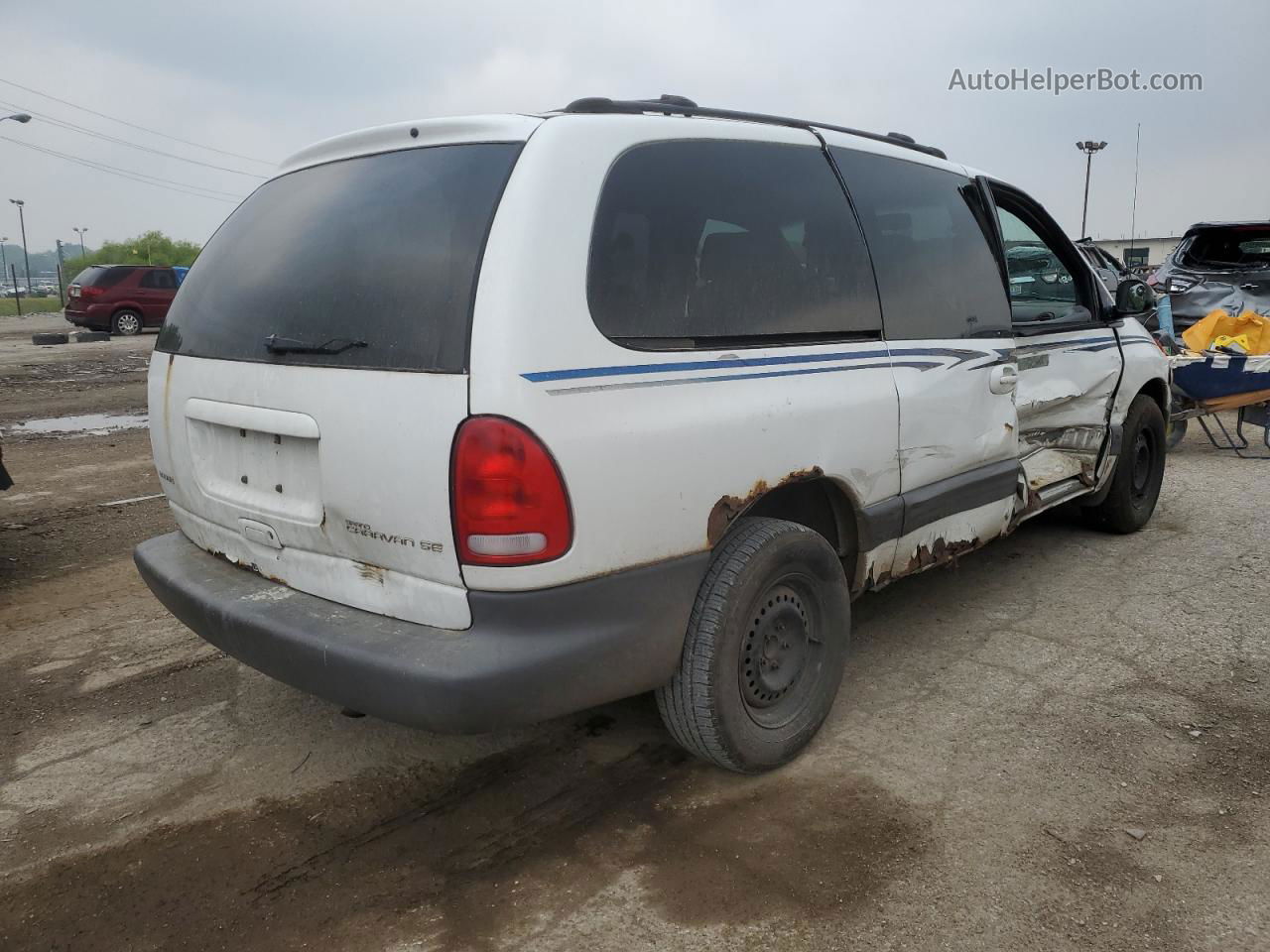 2000 Dodge Grand Caravan Se White vin: 1B4GP44GXYB772799