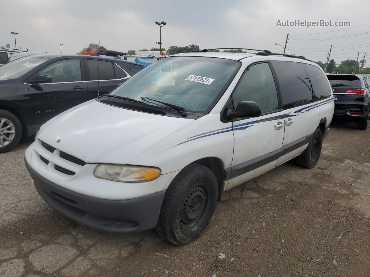 2000 Dodge Grand Caravan Se White vin: 1B4GP44GXYB772799