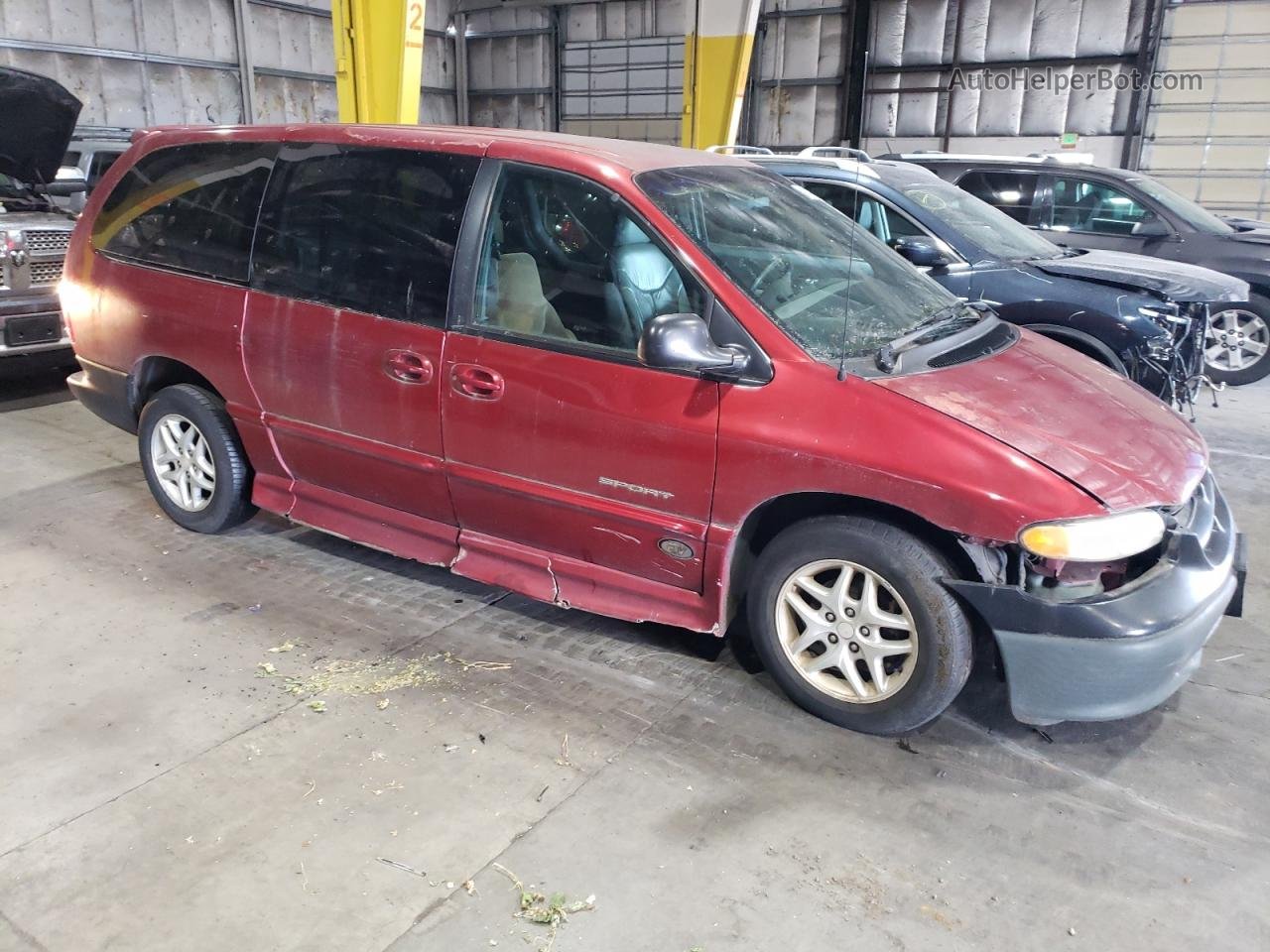 2000 Dodge Grand Caravan Se Red vin: 1B4GP44R3YB763783