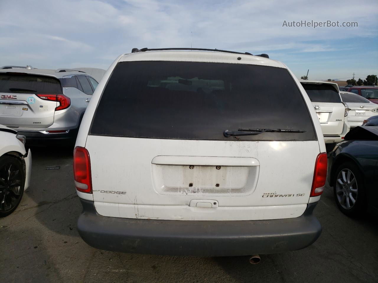 2000 Dodge Grand Caravan Se White vin: 1B4GP44R4YB522539