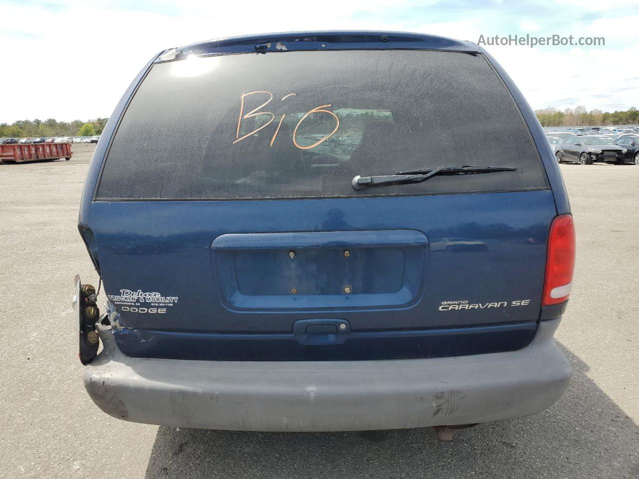 2000 Dodge Grand Caravan Se Blue vin: 1B4GP44R6YB548186