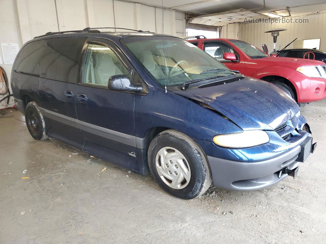 2000 Dodge Grand Caravan Se Blue vin: 1B4GP44R9YB805034