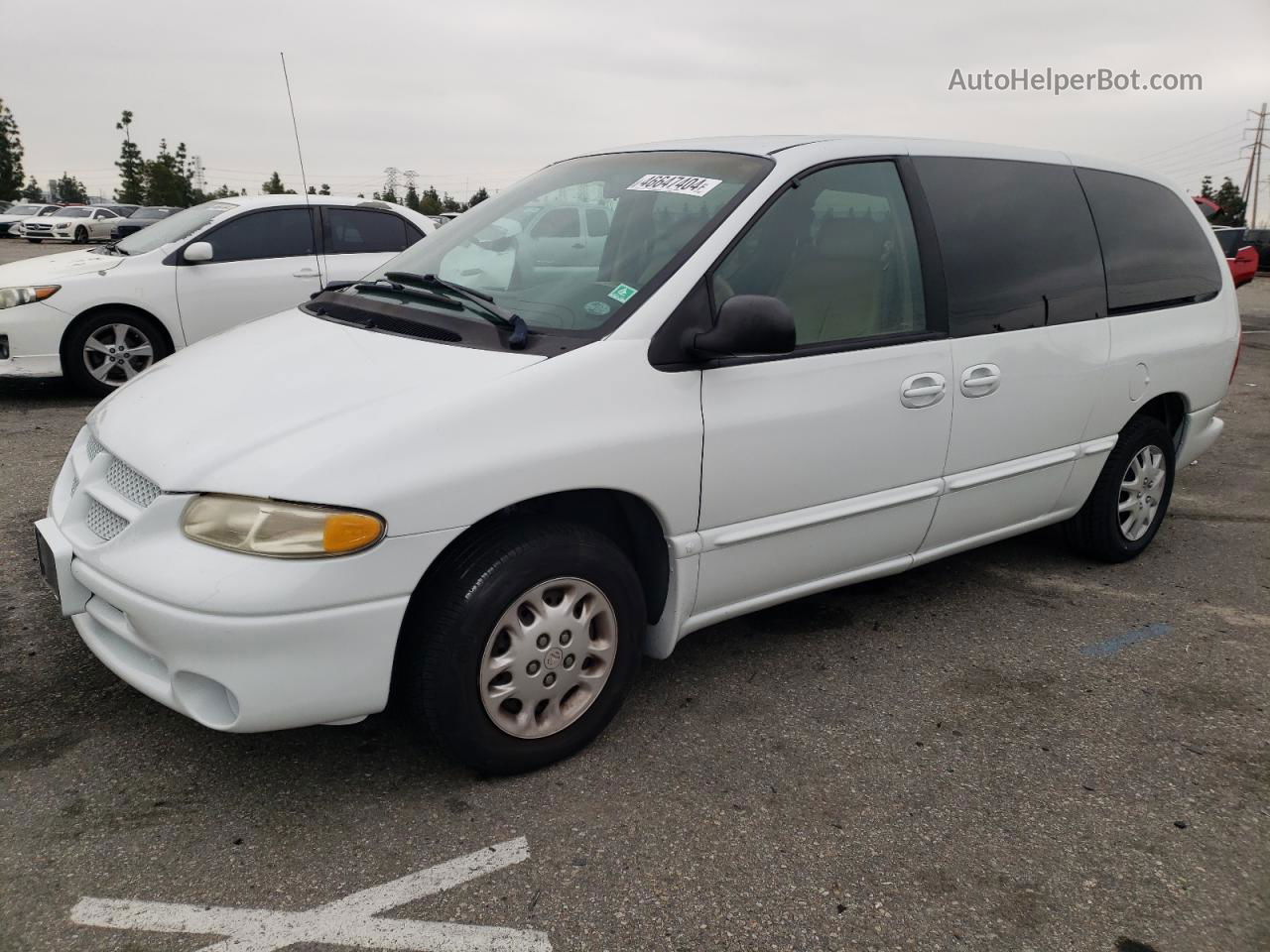 2000 Dodge Grand Caravan Le White vin: 1B4GP54L8YB509309