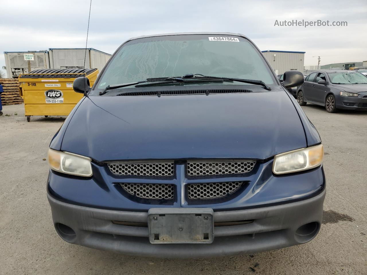 2000 Dodge Grand Caravan Le Blue vin: 1B4GP54L9YB511764