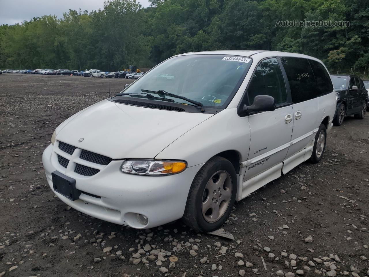 2000 Dodge Grand Caravan Es White vin: 1B4GP74L1YB617167