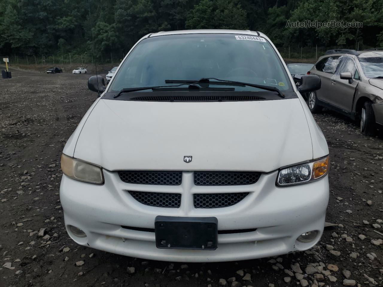 2000 Dodge Grand Caravan Es White vin: 1B4GP74L1YB617167