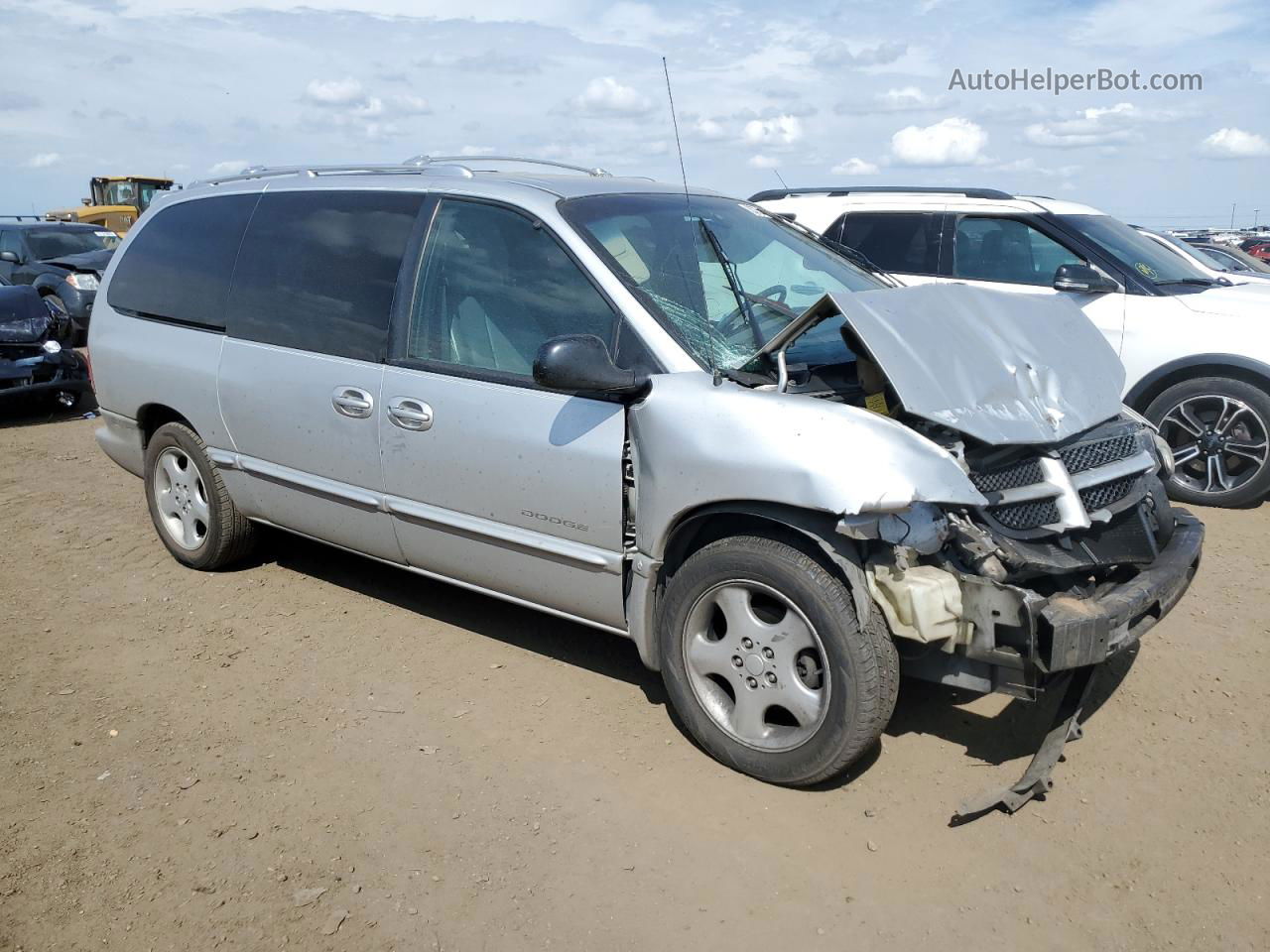 2000 Dodge Grand Caravan Es Silver vin: 1B4GP74L4YB660224